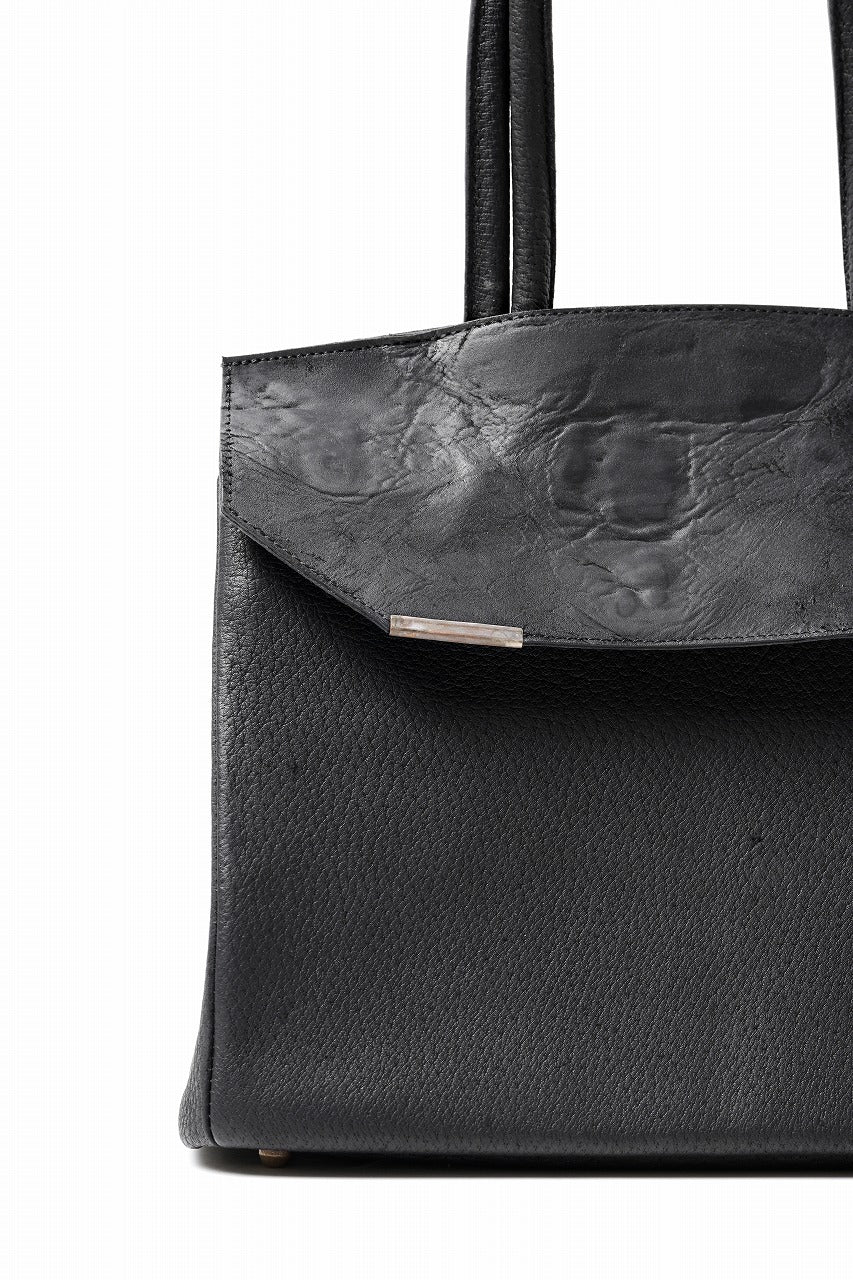 画像をギャラリービューアに読み込む, ierib exclusive TYPE-Ⅱ Bark Bag 30 / Wild Boar + Waxed Horse Butt Leather (BLACK)