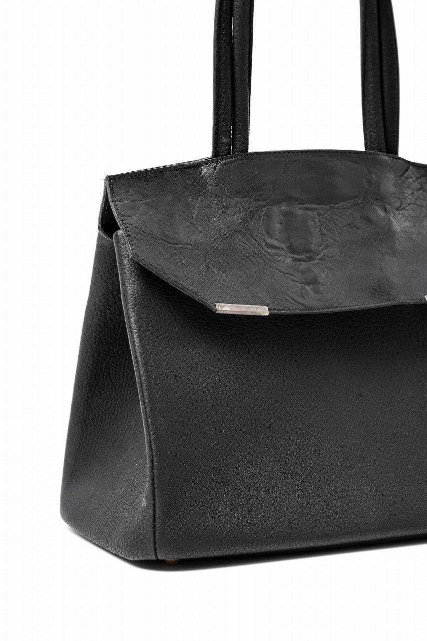 画像をギャラリービューアに読み込む, ierib exclusive TYPE-Ⅱ Bark Bag 30 / Wild Boar + Waxed Horse Butt Leather (BLACK)