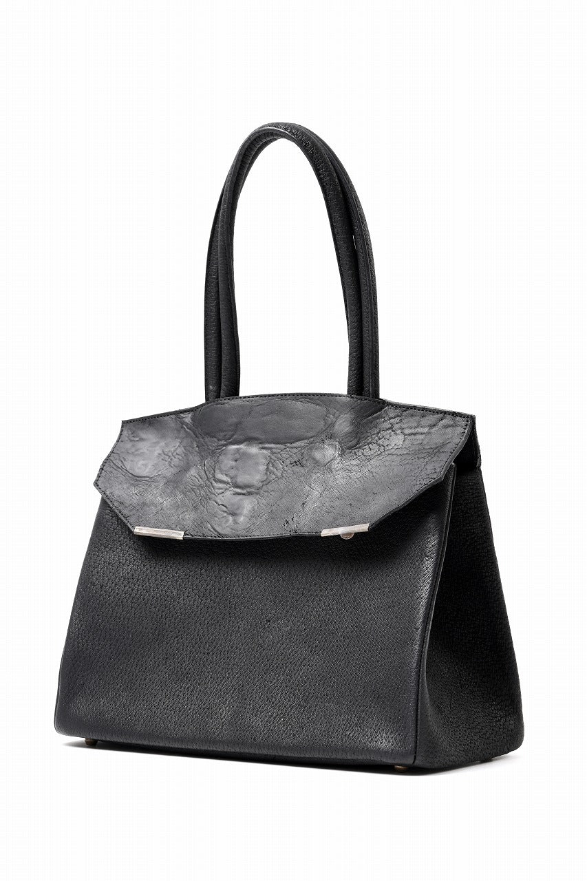 画像をギャラリービューアに読み込む, ierib exclusive TYPE-Ⅱ Bark Bag 30 / Wild Boar + Waxed Horse Butt Leather (BLACK)