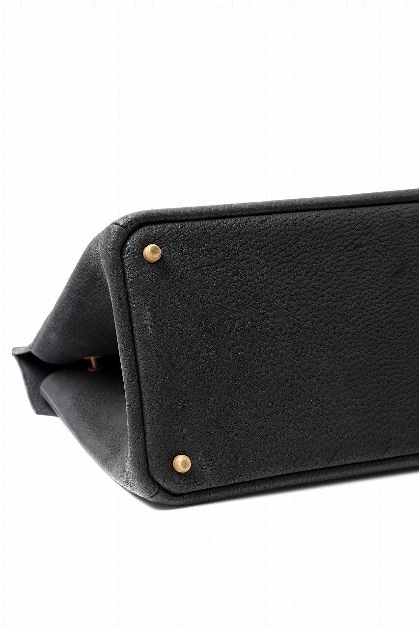 画像をギャラリービューアに読み込む, ierib exclusive TYPE-Ⅱ Bark Bag 30 / Wild Boar + Waxed Horse Butt Leather (BLACK)