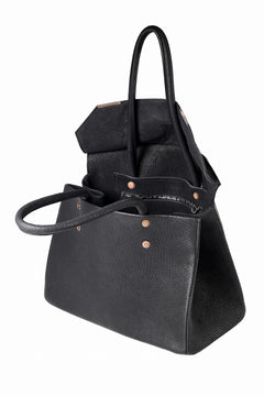 画像をギャラリービューアに読み込む, ierib exclusive TYPE-Ⅱ Bark Bag 30 / Wild Boar + Waxed Horse Butt Leather (BLACK)