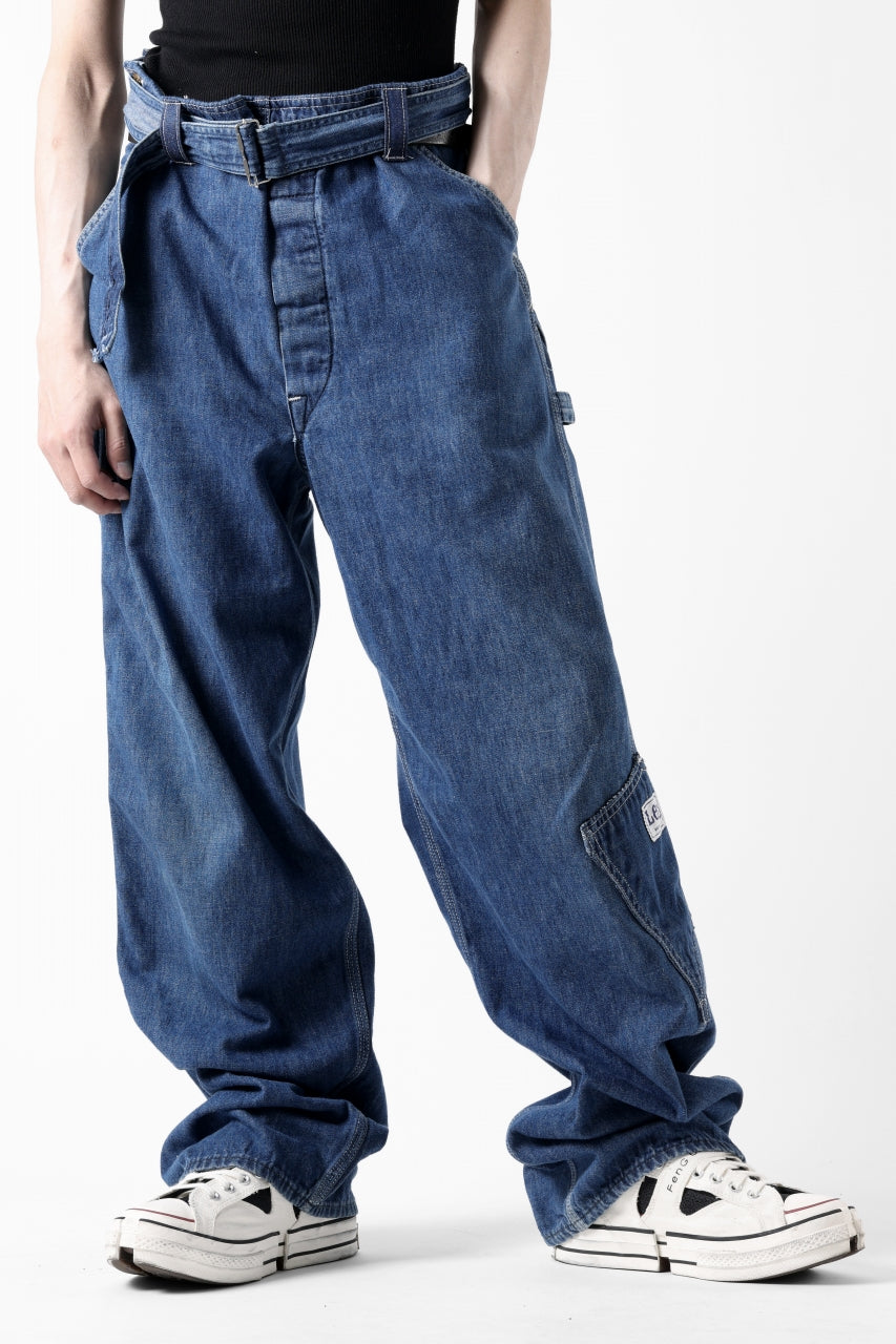 画像をギャラリービューアに読み込む, CHANGES REMAKE PAINTER DENIM PANTS with APRON PARTS (INDIGO #B)