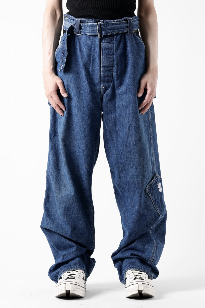 CHANGES REMAKE PAINTER DENIM PANTS with APRON PARTS (INDIGO #B)