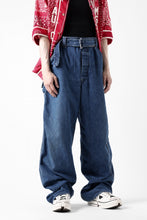 画像をギャラリービューアに読み込む, CHANGES REMAKE PAINTER DENIM PANTS with APRON PARTS (INDIGO #B)