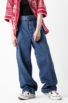 画像をギャラリービューアに読み込む, CHANGES REMAKE PAINTER DENIM PANTS with APRON PARTS (INDIGO #B)