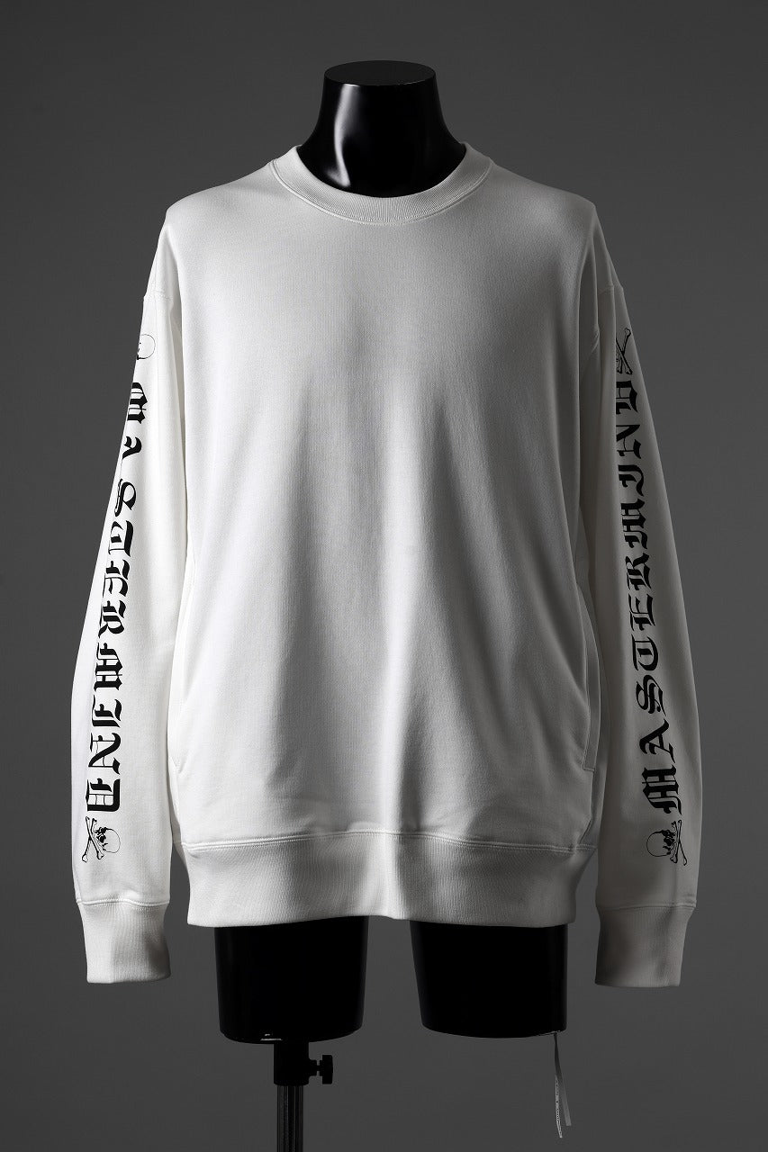 mastermind JAPAN LOGO SWEAT SHIRT / REGULAR FIT (WHITE)