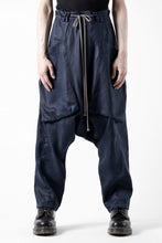 画像をギャラリービューアに読み込む, A.F ARTEFACT WIDE SARROUEL PANTS / LINEN TWILL (NAVY)