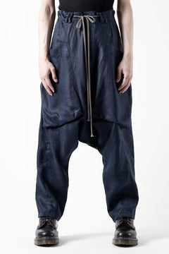 画像をギャラリービューアに読み込む, A.F ARTEFACT WIDE SARROUEL PANTS / LINEN TWILL (NAVY)