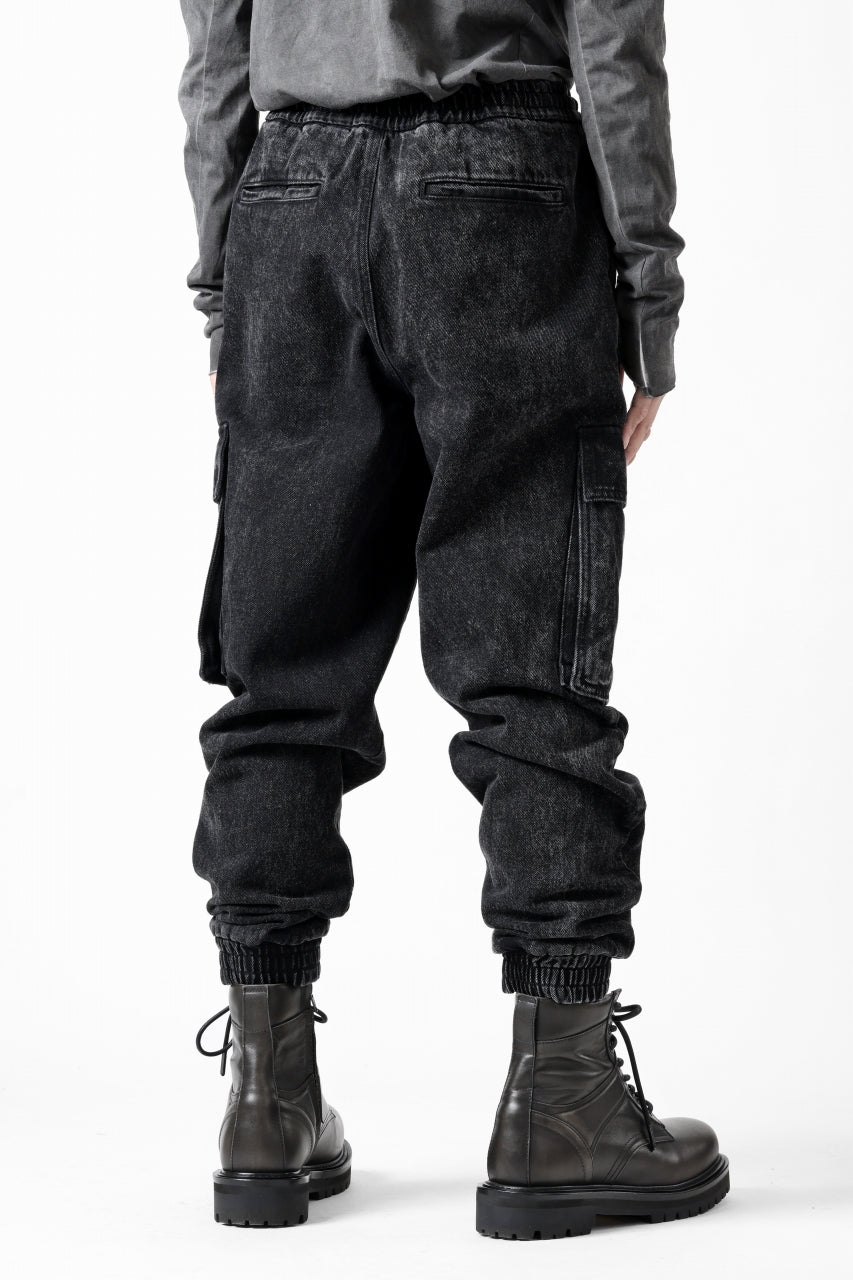 Juun.J Denim Cargo Jogger (BLACK)