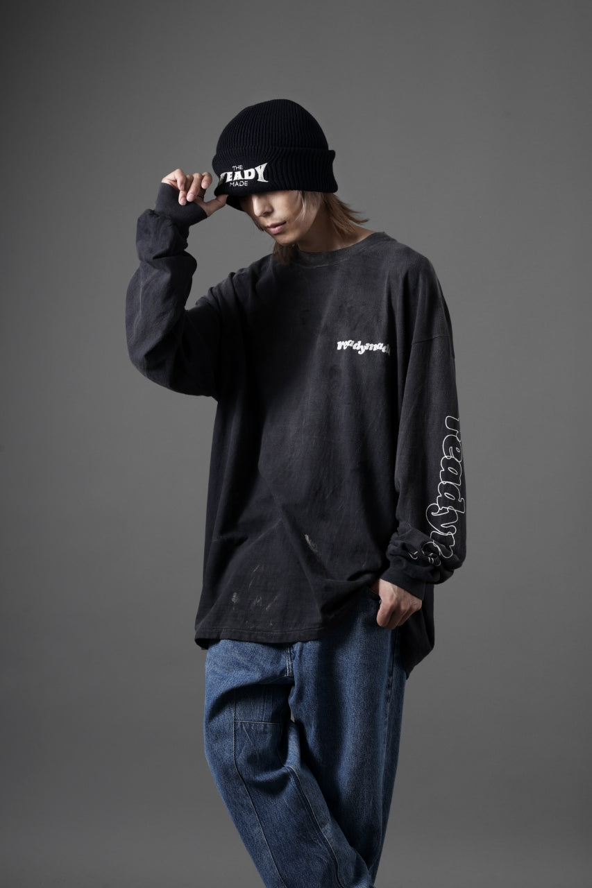 画像をギャラリービューアに読み込む, READYMADE L/S T-SHIRT DESTRUCTION (BLACK)