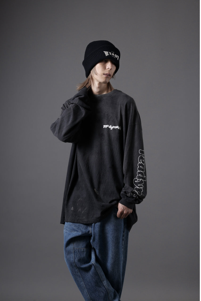 READYMADE L/S T-SHIRT DESTRUCTION (BLACK)