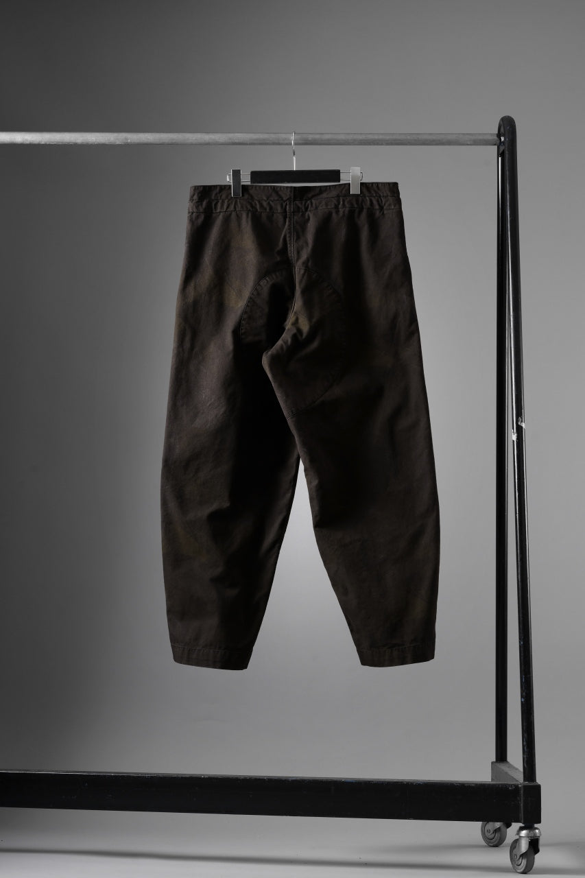 sus-sous limited trousers MK-0 / british military cotton (CAMOUFLAGE / sumi dyed)