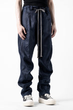 画像をギャラリービューアに読み込む, A.F ARTEFACT CURVED LONG PANTS / LINEN TWILL (NAVY)