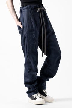 画像をギャラリービューアに読み込む, A.F ARTEFACT CURVED LONG PANTS / LINEN TWILL (NAVY)