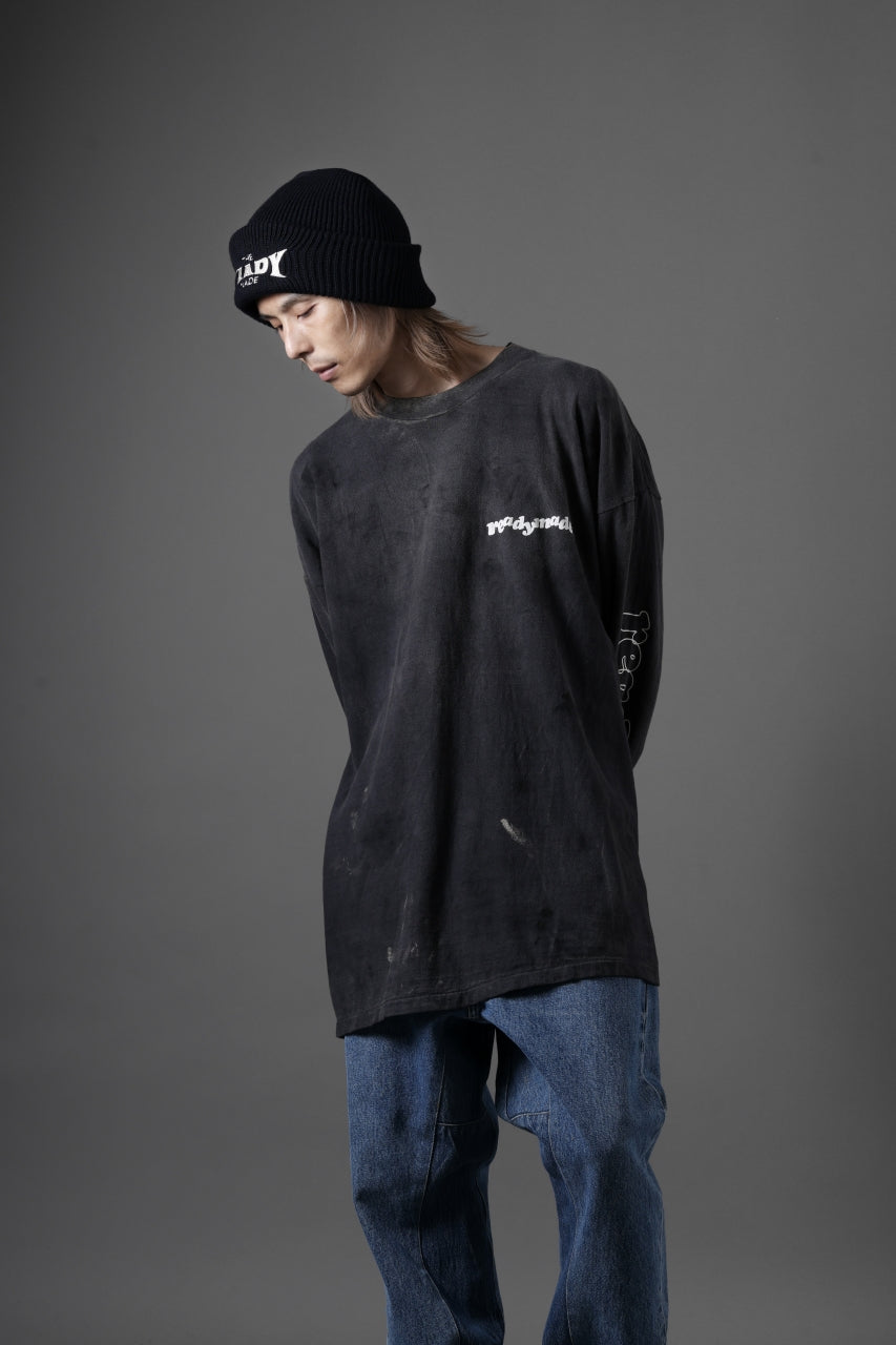 READYMADE L/S T-SHIRT DESTRUCTION (BLACK)