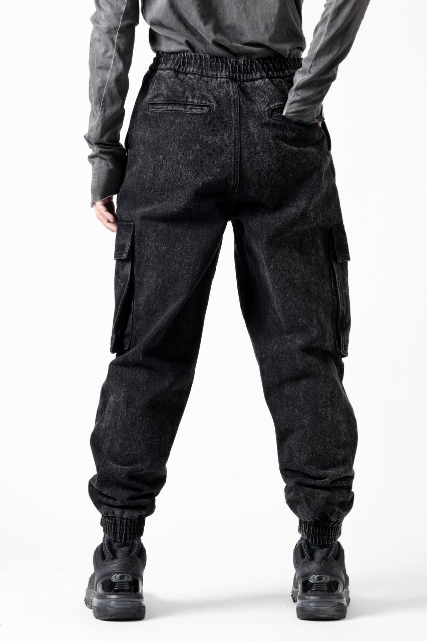 Juun.J Denim Cargo Jogger (BLACK)