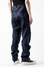 画像をギャラリービューアに読み込む, A.F ARTEFACT CURVED LONG PANTS / LINEN TWILL (NAVY)