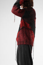Load image into Gallery viewer, ISABEL BENENATO Mohair Crew-Neck Sweater with Loose Threads (BLACK/RED)