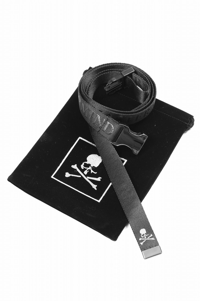 画像をギャラリービューアに読み込む, MASTERMIND WORLD DETACHABLE BUCKLE WOVEN BELT (BLACK)