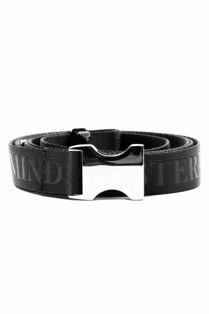 MASTERMIND WORLD DETACHABLE BUCKLE WOVEN BELT (BLACK)