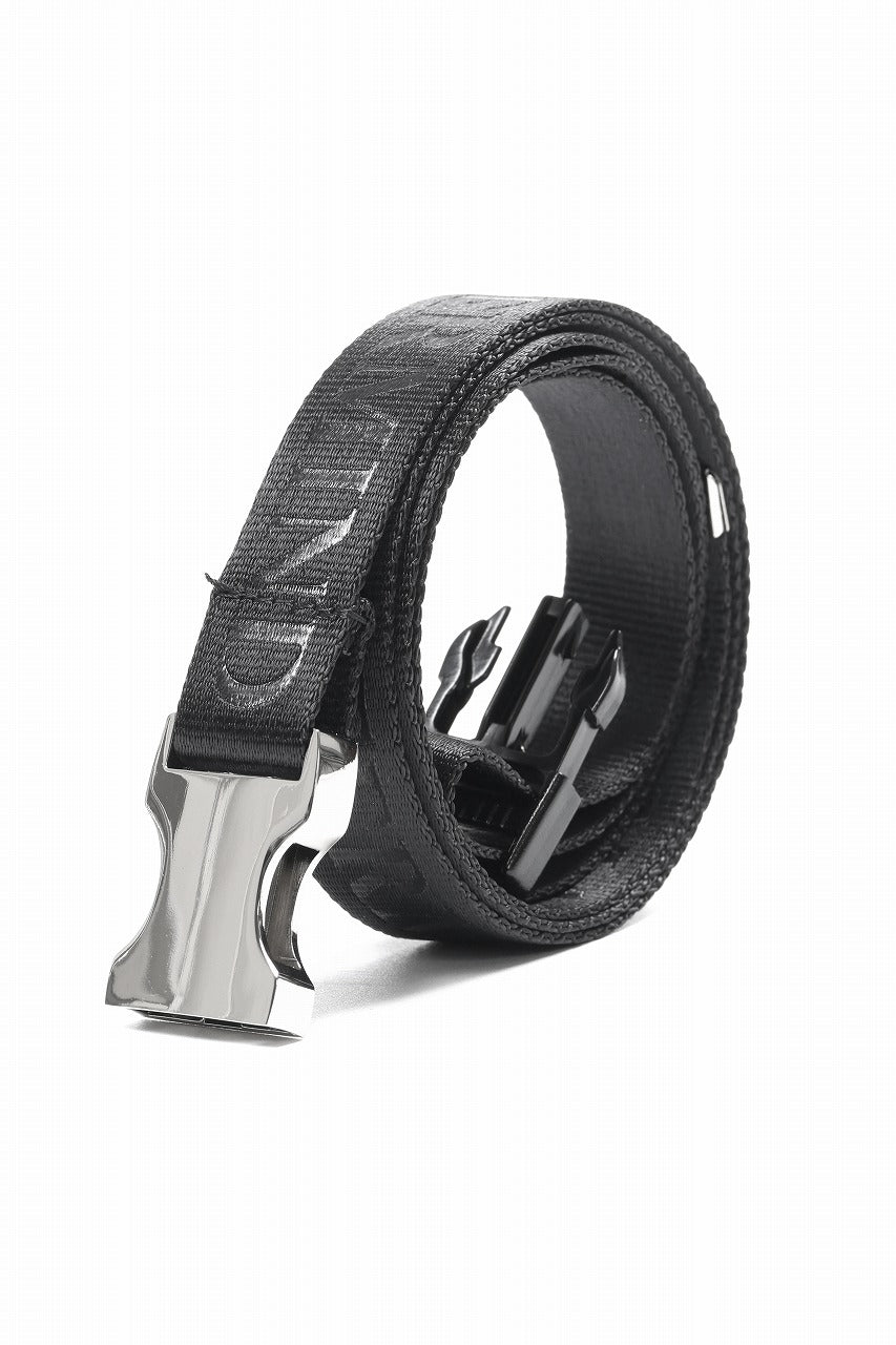 MASTERMIND WORLD DETACHABLE BUCKLE WOVEN BELT (BLACK)