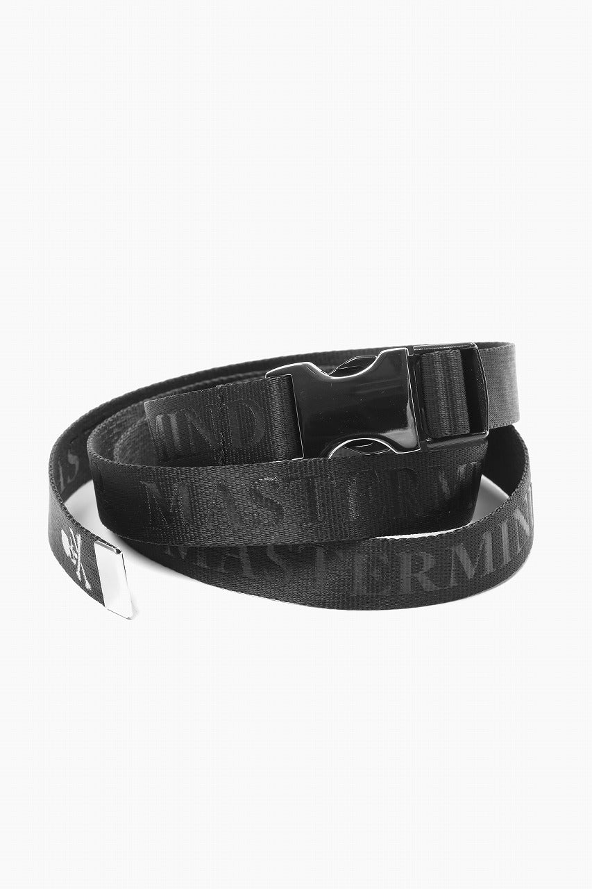 MASTERMIND WORLD DETACHABLE BUCKLE WOVEN BELT (BLACK)