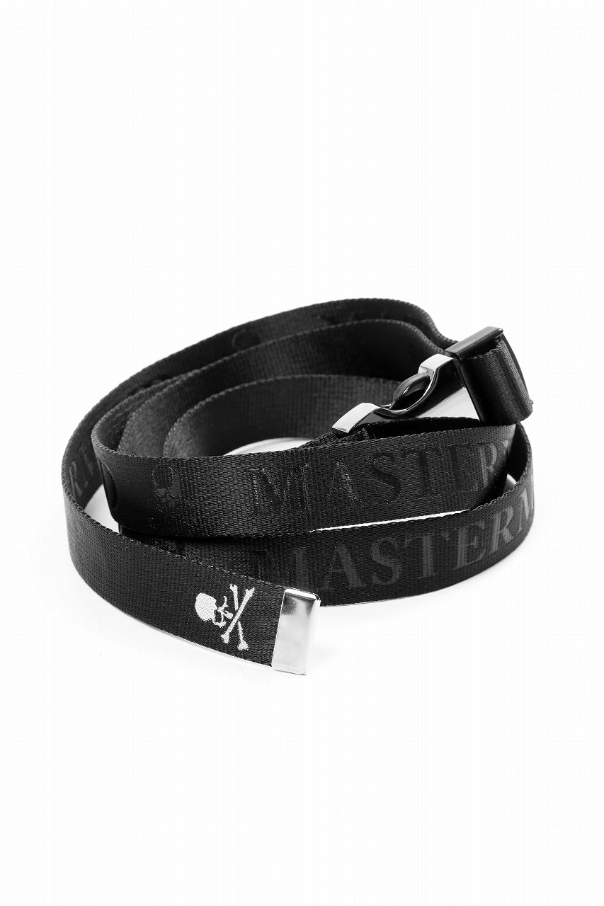 MASTERMIND WORLD DETACHABLE BUCKLE WOVEN BELT (BLACK)