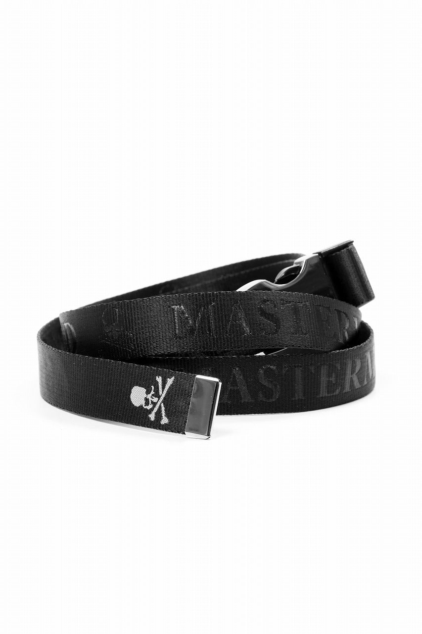 MASTERMIND WORLD DETACHABLE BUCKLE WOVEN BELT (BLACK)