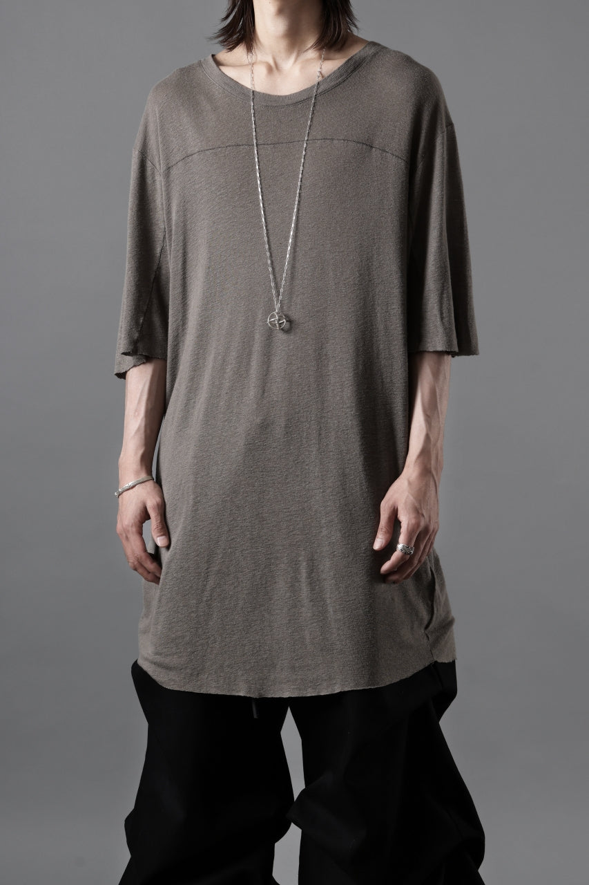 画像をギャラリービューアに読み込む, thom/krom SMOOTH FIT T-SHIRT / VISCOSE LINEN JERSEY (ROCK)