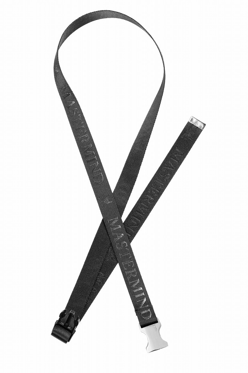 MASTERMIND WORLD DETACHABLE BUCKLE WOVEN BELT (BLACK)