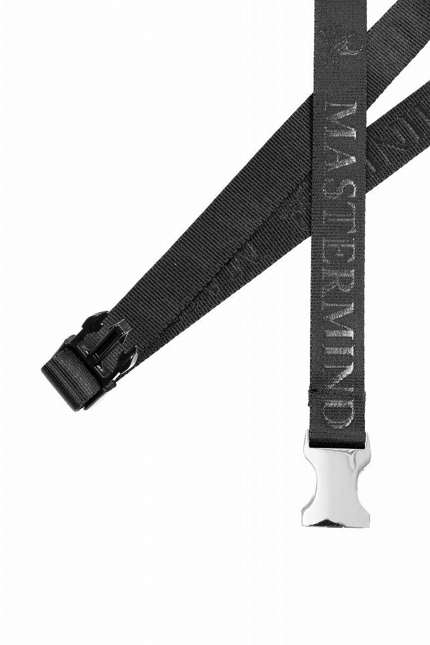 MASTERMIND WORLD DETACHABLE BUCKLE WOVEN BELT (BLACK)