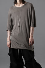 画像をギャラリービューアに読み込む, thom/krom SMOOTH FIT T-SHIRT / VISCOSE LINEN JERSEY (ROCK)