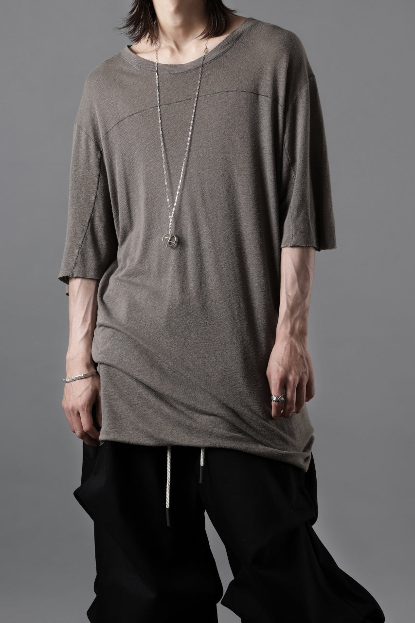 画像をギャラリービューアに読み込む, thom/krom SMOOTH FIT T-SHIRT / VISCOSE LINEN JERSEY (ROCK)