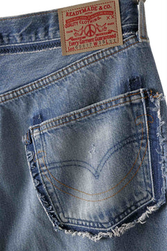 Load image into Gallery viewer, READYMADE WIDE FLARE DENIM PANTS / (BLUE #A)