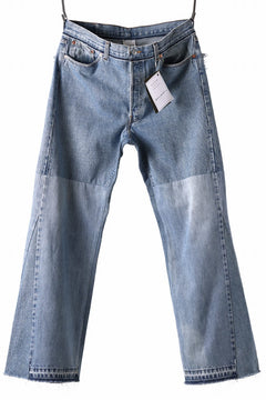 Load image into Gallery viewer, READYMADE WIDE FLARE DENIM PANTS / (BLUE #B)
