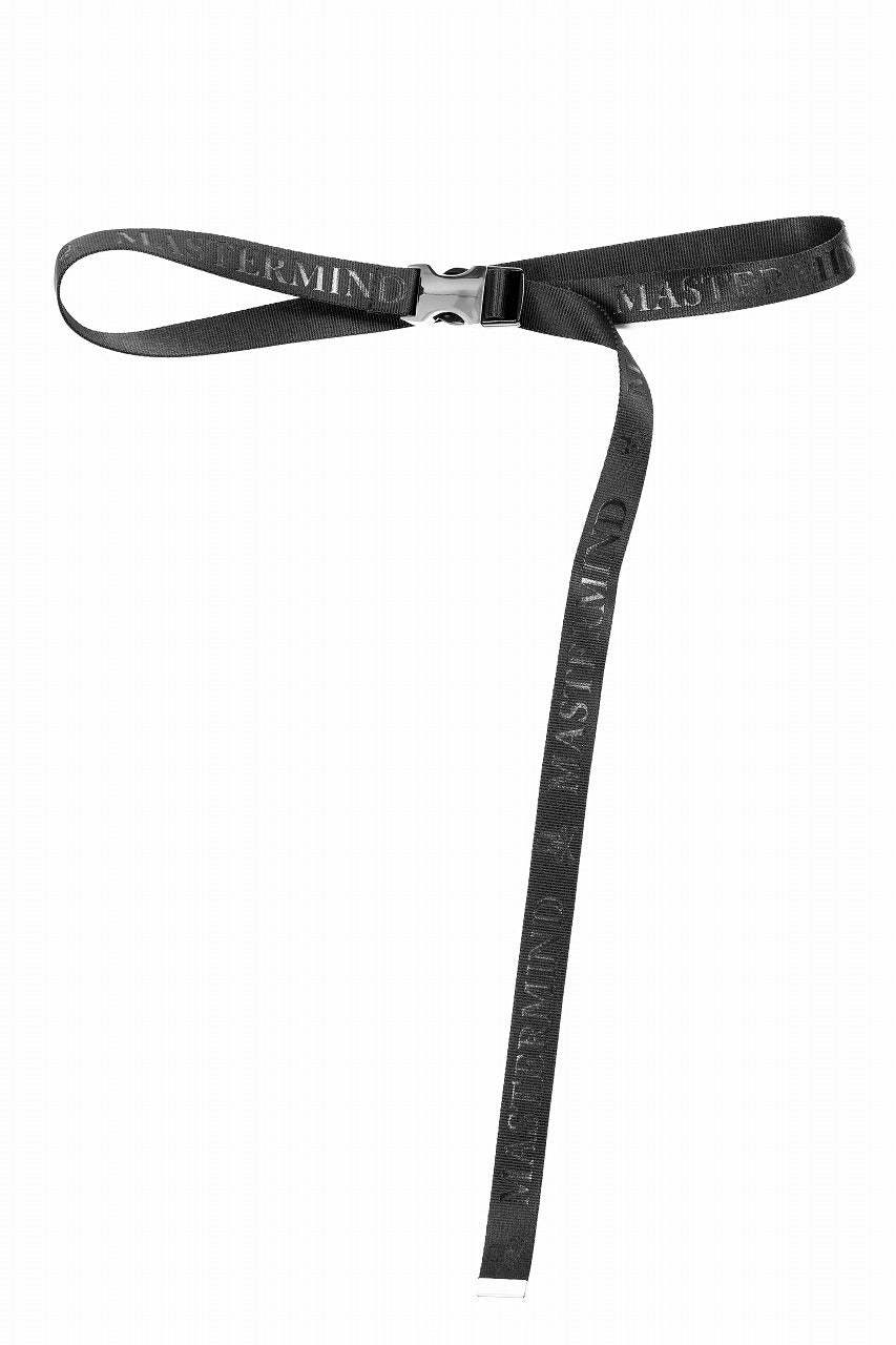 MASTERMIND WORLD DETACHABLE BUCKLE WOVEN BELT (BLACK)