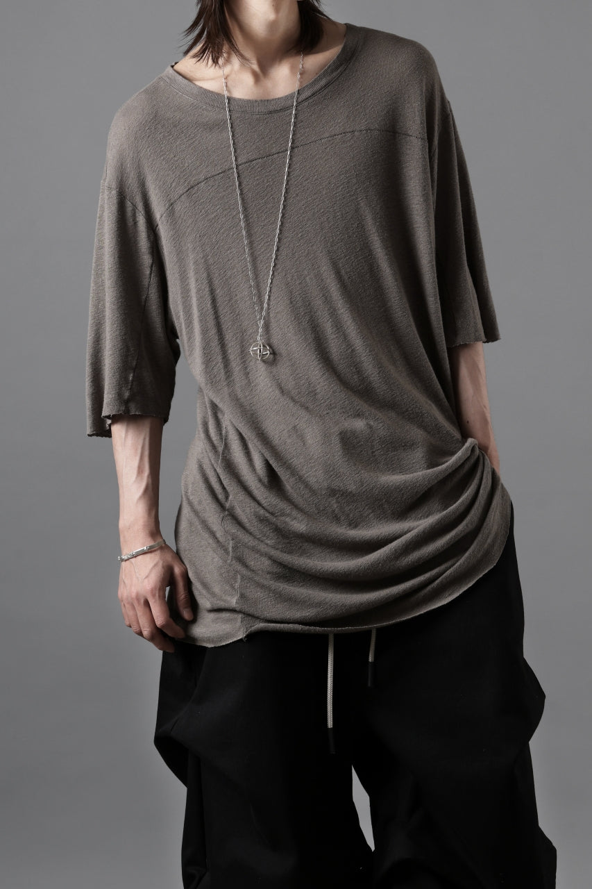 画像をギャラリービューアに読み込む, thom/krom SMOOTH FIT T-SHIRT / VISCOSE LINEN JERSEY (ROCK)