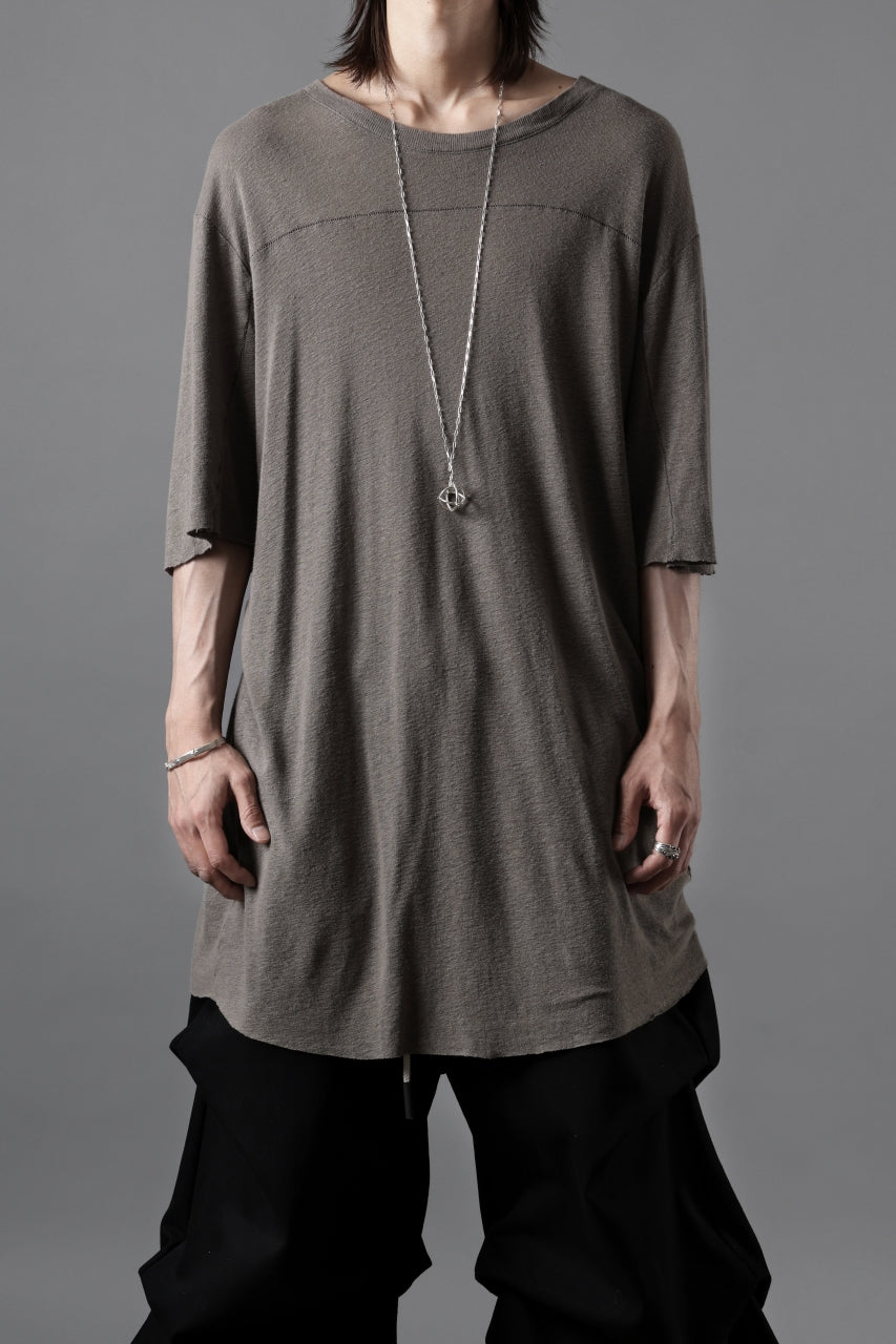 画像をギャラリービューアに読み込む, thom/krom SMOOTH FIT T-SHIRT / VISCOSE LINEN JERSEY (ROCK)