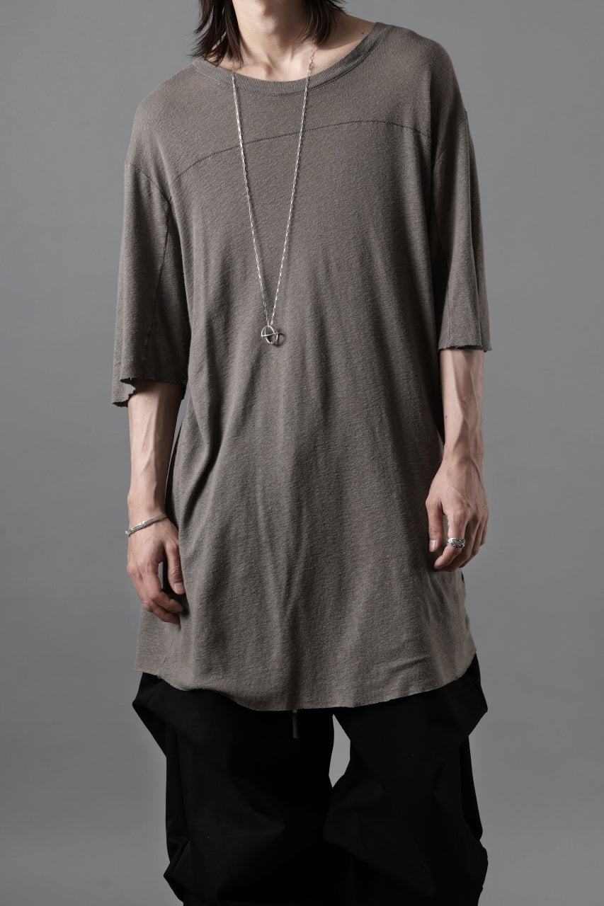 画像をギャラリービューアに読み込む, thom/krom SMOOTH FIT T-SHIRT / VISCOSE LINEN JERSEY (ROCK)