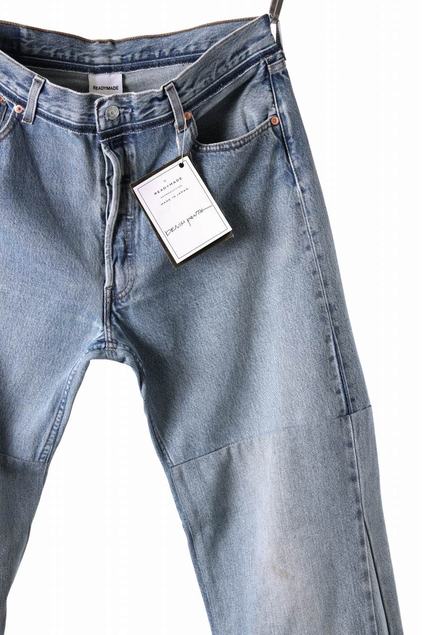 READYMADE WIDE FLARE DENIM PANTS / (BLUE #C)