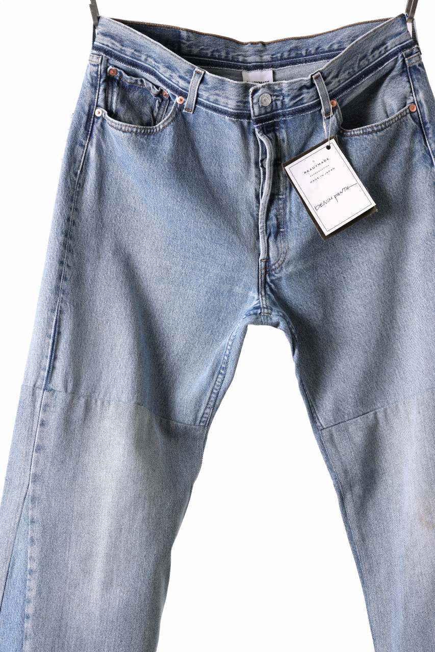 READYMADE WIDE FLARE DENIM PANTS / (BLUE #C)