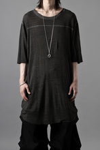 画像をギャラリービューアに読み込む, thom/krom SMOOTH FIT T-SHIRT / VISCOSE LINEN JERSEY (BLACK OIL)