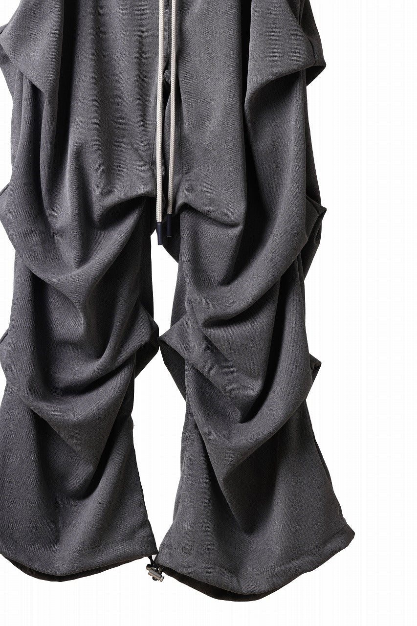 Load image into Gallery viewer, A.F ARTEFACT EXTREME WIDE BAGGY PANTS / SERGE TWILL (L.GREY)