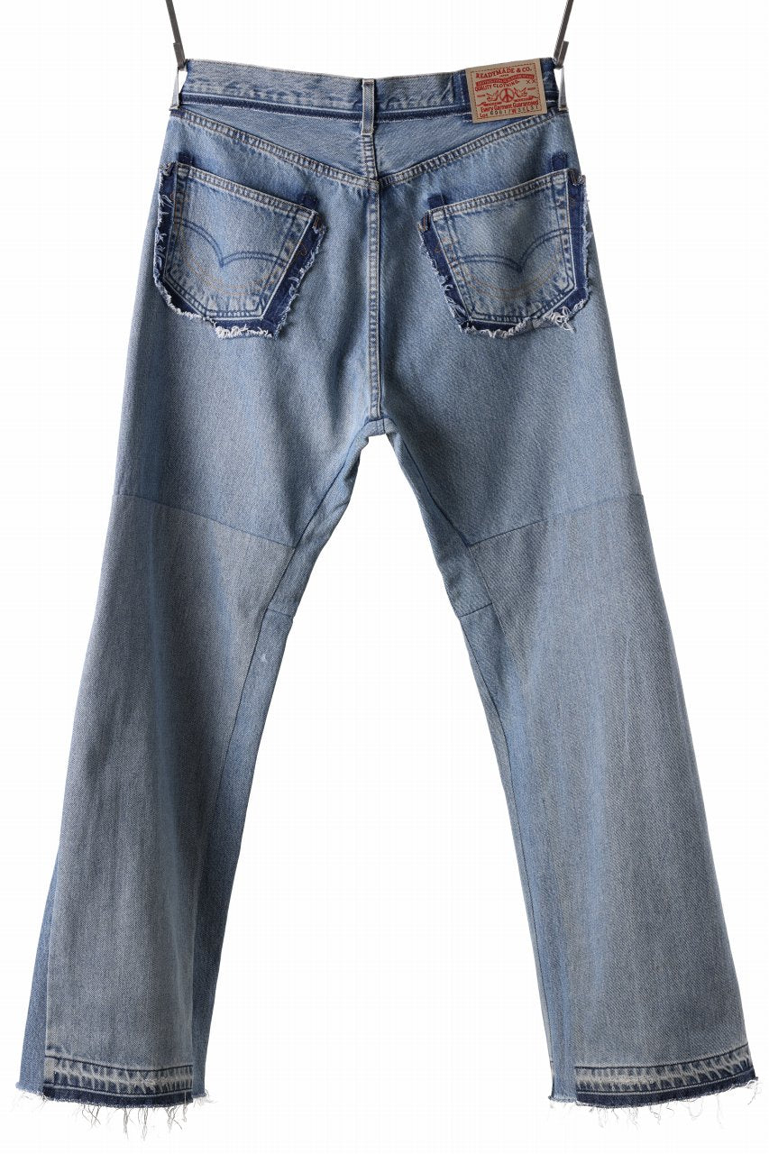 READYMADE WIDE FLARE DENIM PANTS / (BLUE #C)