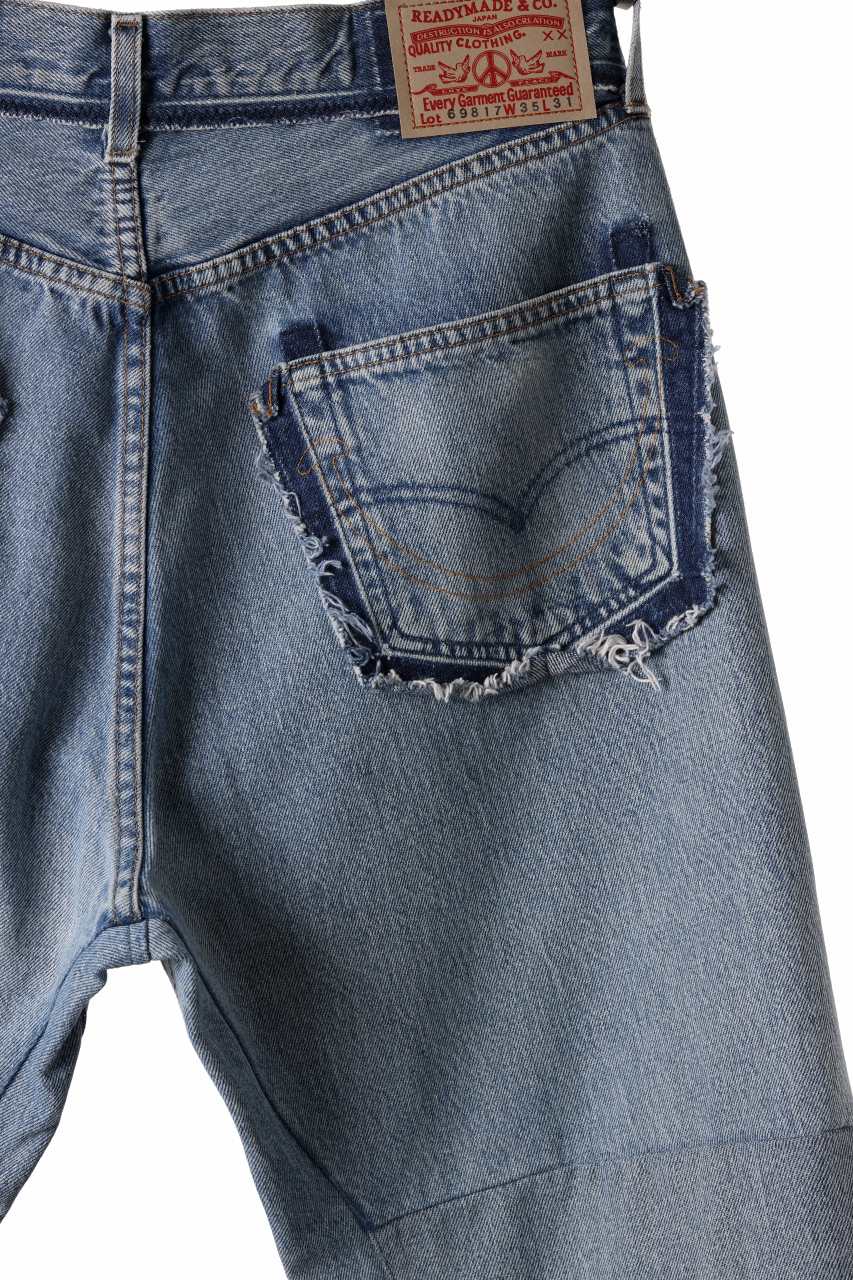 READYMADE WIDE FLARE DENIM PANTS / (BLUE #C)