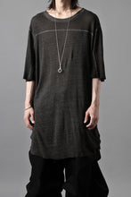 画像をギャラリービューアに読み込む, thom/krom SMOOTH FIT T-SHIRT / VISCOSE LINEN JERSEY (BLACK OIL)