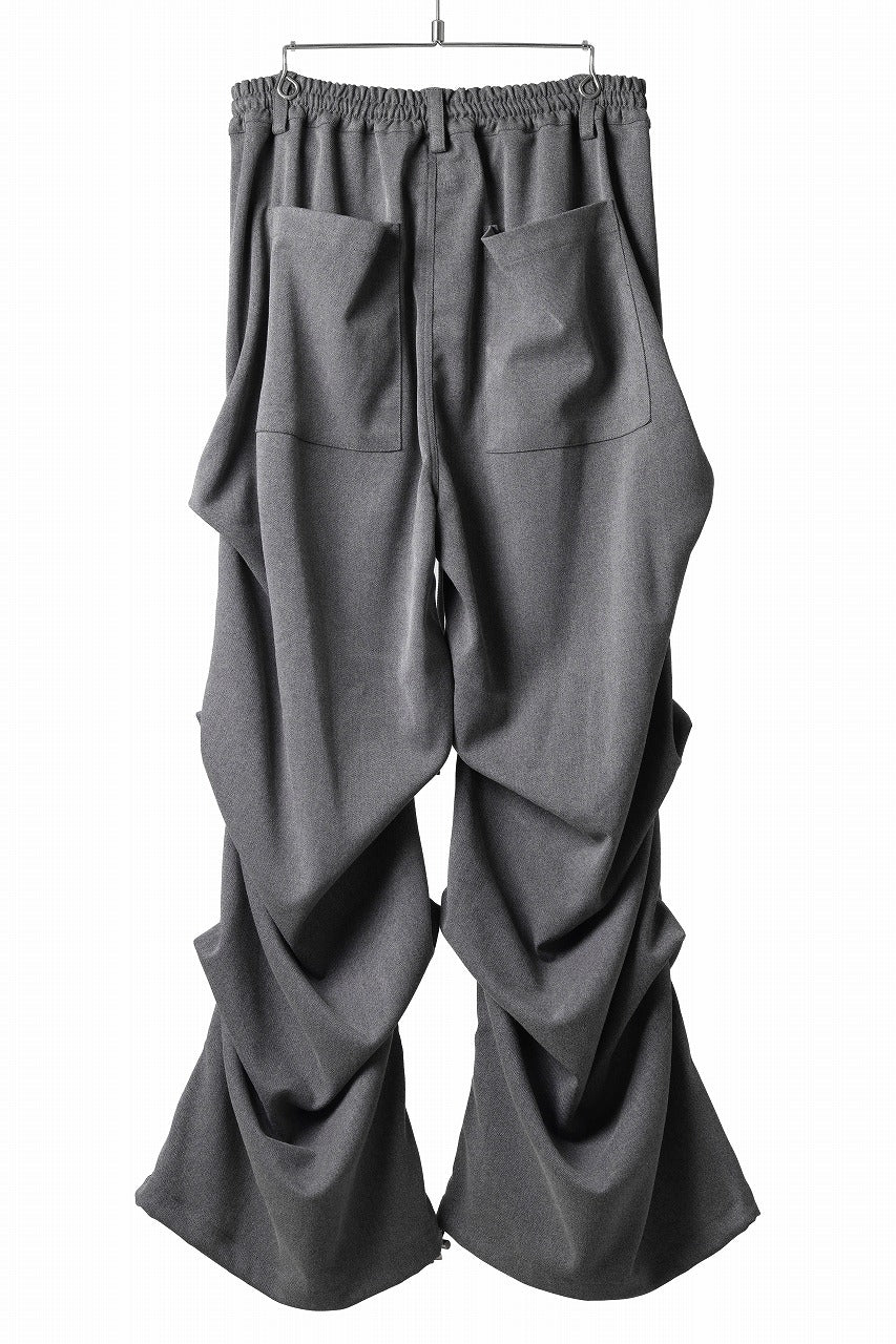 A.F ARTEFACT EXTREME WIDE BAGGY PANTS / SERGE TWILL (L.GREY)