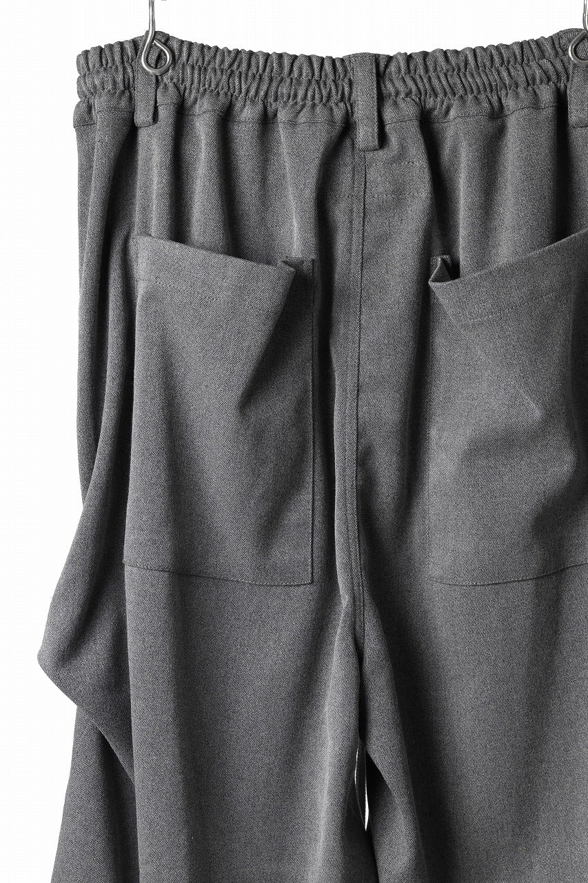 A.F ARTEFACT EXTREME WIDE BAGGY PANTS / SERGE TWILL (L.GREY)