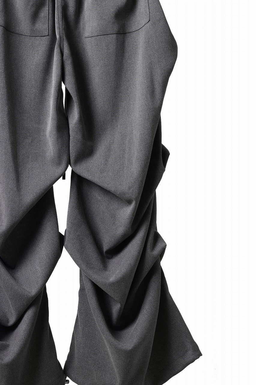 Load image into Gallery viewer, A.F ARTEFACT EXTREME WIDE BAGGY PANTS / SERGE TWILL (L.GREY)