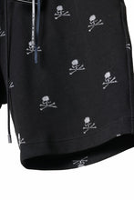 画像をギャラリービューアに読み込む, mastermind JAPAN SKULL MONOGRAM PILE SHORTS / REGULAR FIT (BLACK)